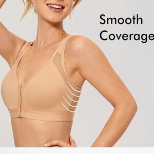 DELIMIRA 40B Front Closure Posture Wireless Back Support Full Coverage Bra